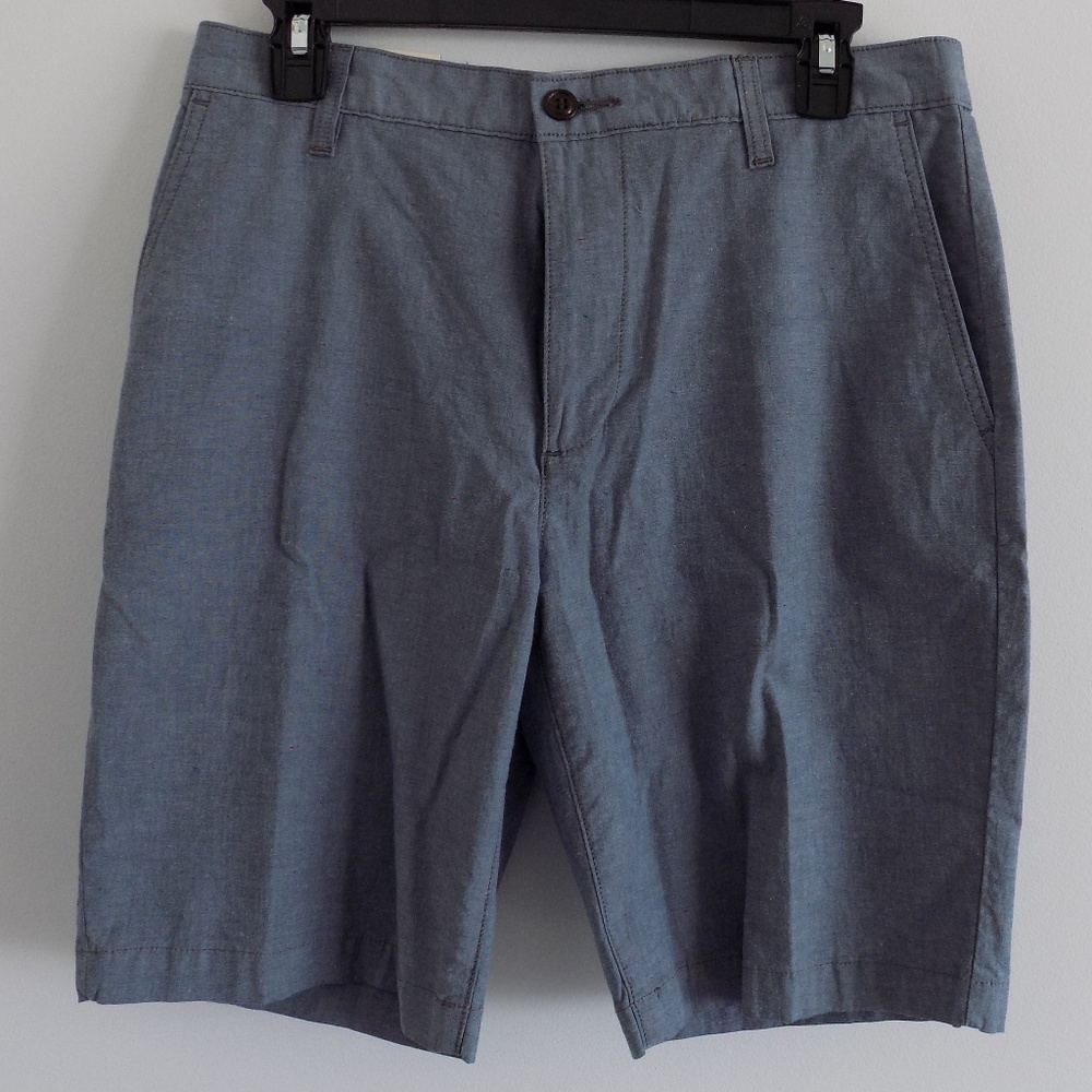 DOCKERS Classic-Fit SHORTS -CHAMBRAY BLUE 30 - NEW